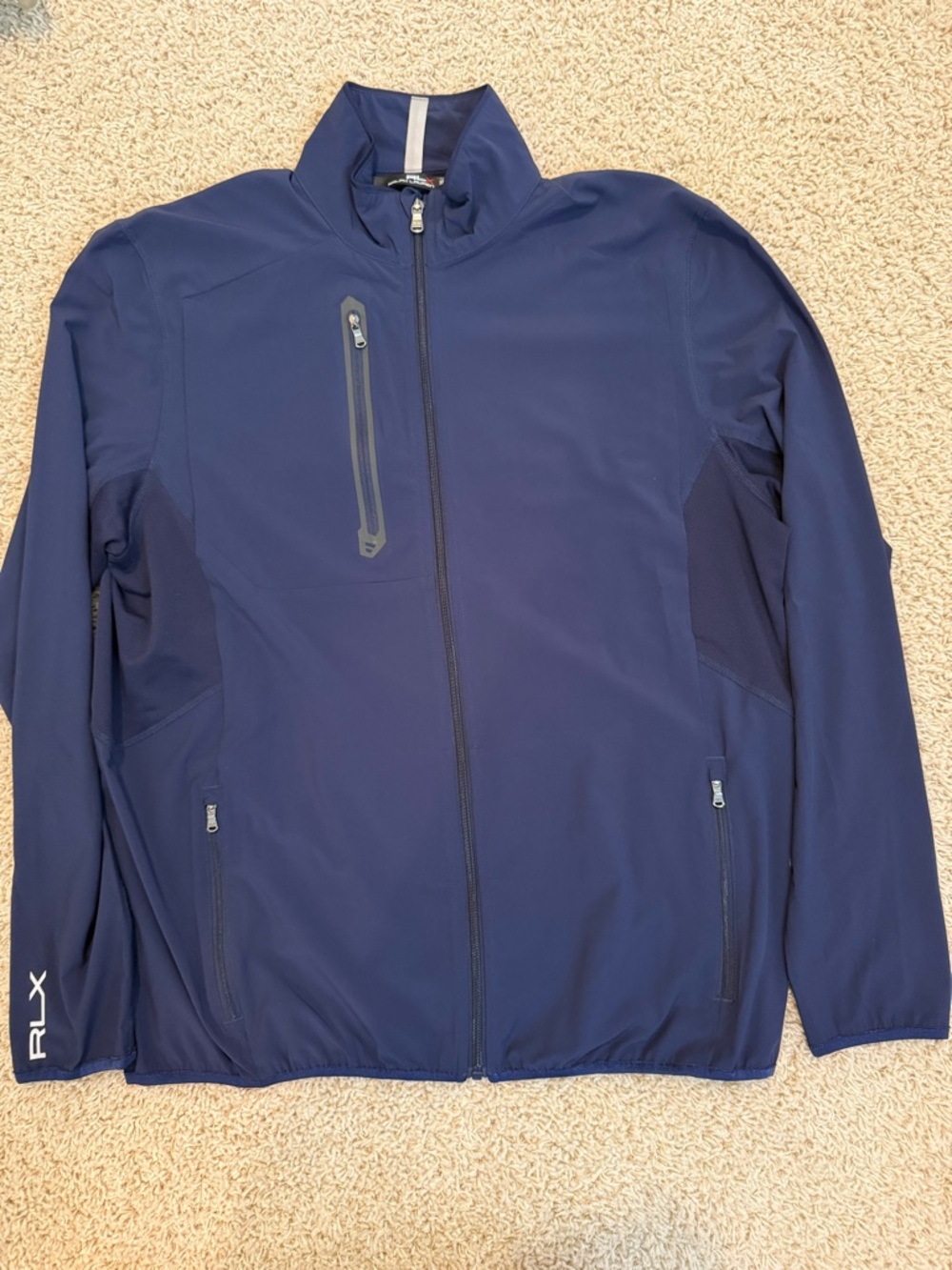 Ralph Lauren RLX Navy Full-Zip Lightweight Jacket